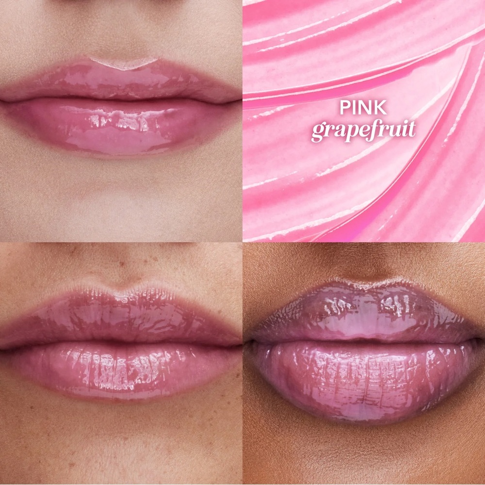 Polite Society Polite Pout Glossy Lip Balm Pink Grapefruit